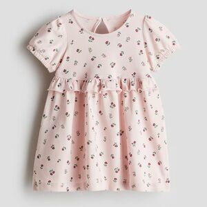 Ruffle-Trimmed Cotton Dress